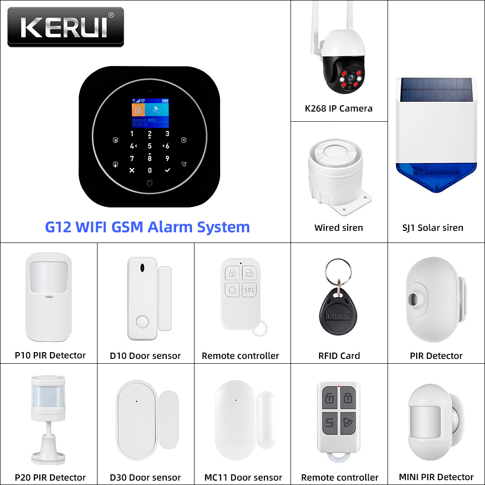 KERUI G12 2G Wifi Wireless Hom - Home Automation Diy incelemesi ve fiyatı