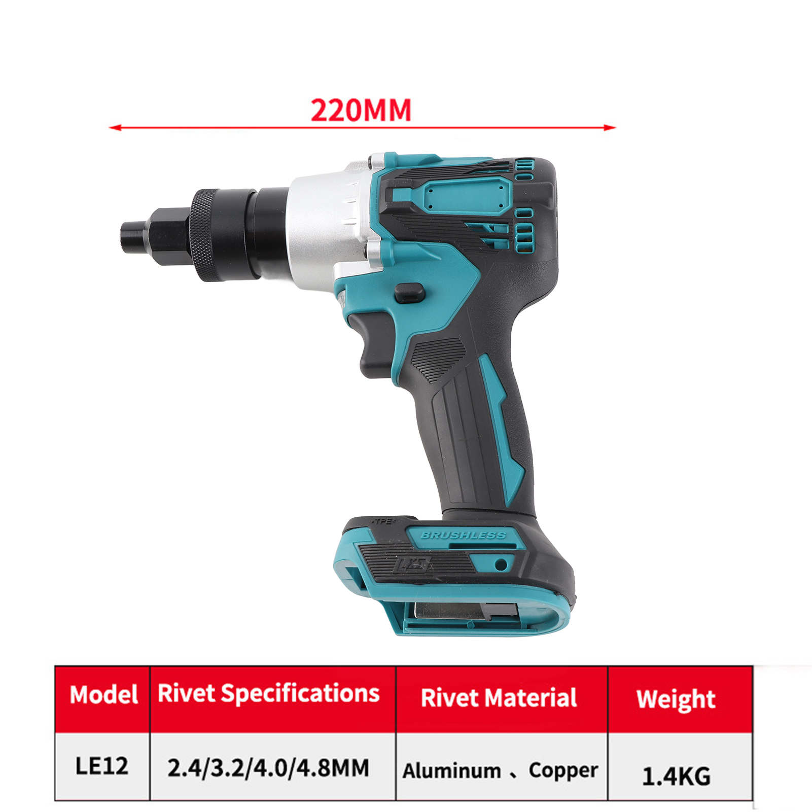 Electric Riveting Gun Brushles - Home Automation Diy incelemesi ve fiyatı