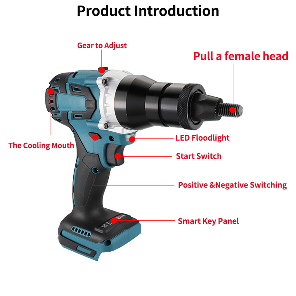 Electric Riveting Gun Brushles - Home Automation Diy incelemesi ve fiyatı