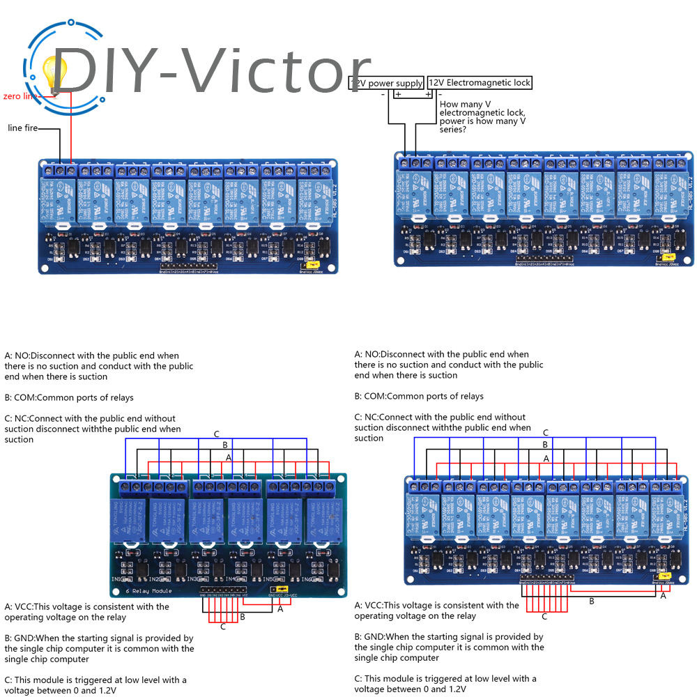 1 2 4 6 8 Channel DC 5V 12V Re - Relay 8 Channel Board incelemesi ve fiyatı