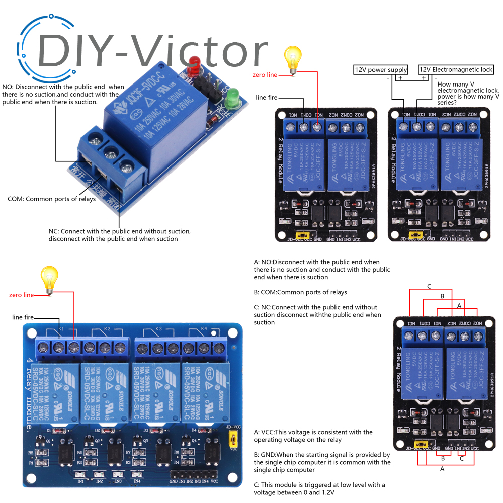 1 2 4 6 8 Channel DC 5V 12V Re - Relay 8 Channel Board incelemesi ve fiyatı