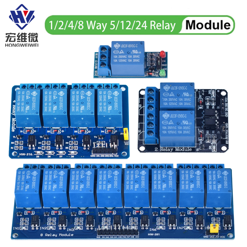 DC 5V 12V 24V 1 2 4 6 8 Channe - Relay 8 Channel Board incelemesi ve fiyatı