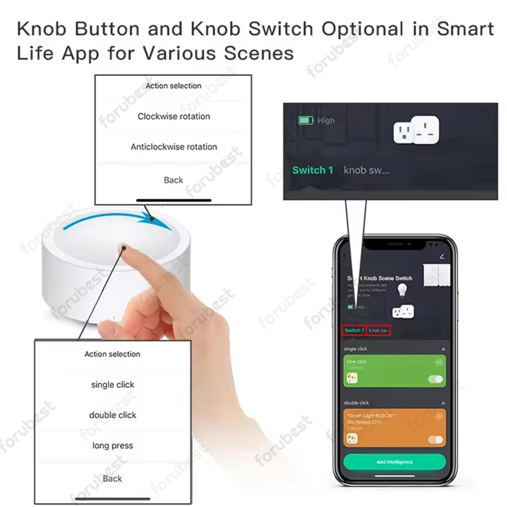 Tuya ZigBee Smart Knob Switch  - Home Automation Diy incelemesi ve fiyatı
