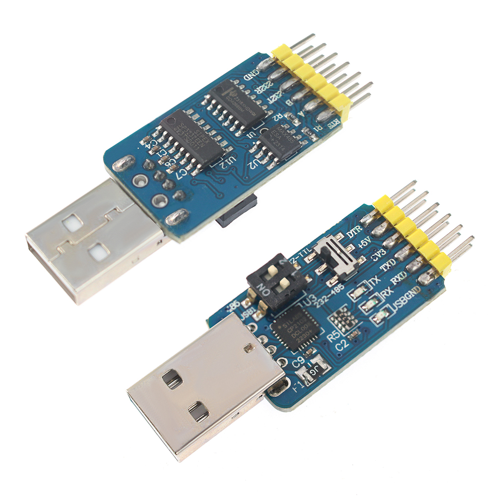 6 in 1 USB Serial Adapter CP21 - Level Shifter 3.3V incelemesi ve fiyatı