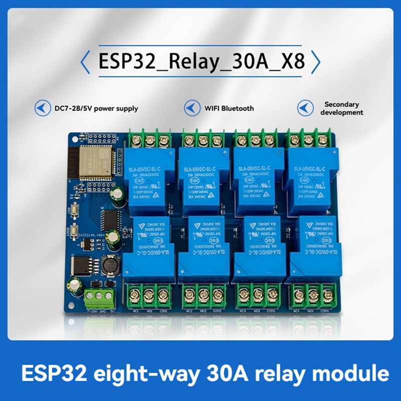8 Channel Relay Module 30A DC7 - Relay 8 Channel Board incelemesi ve fiyatı