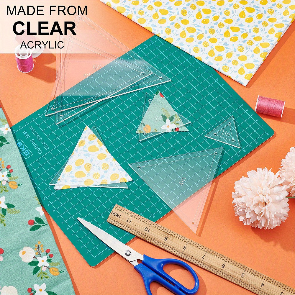 6pcs Acrylic Patchwork Triangl - Diy Automation incelemesi ve fiyatı