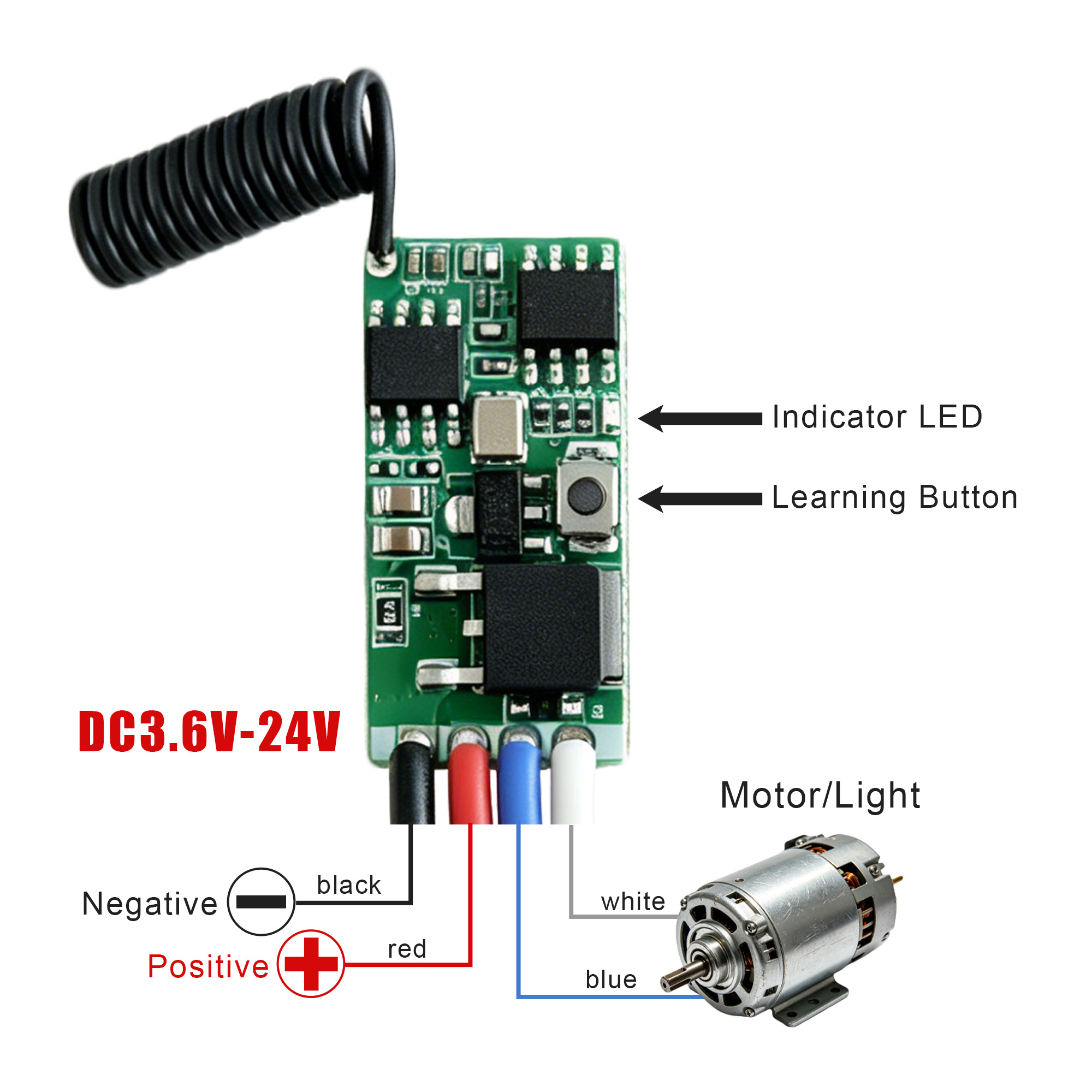 DC 3.7V-24V 433MHz Mini Wirele - 433Mhz Receiver Module incelemesi ve fiyatı