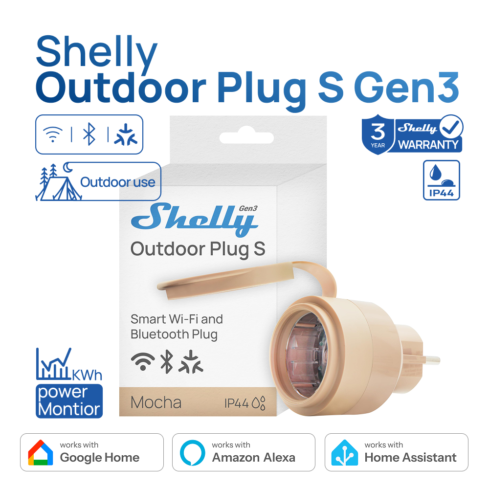 Shelly Outdoor Plug S Gen3 Pow - Shelly Relay Module incelemesi ve fiyatı