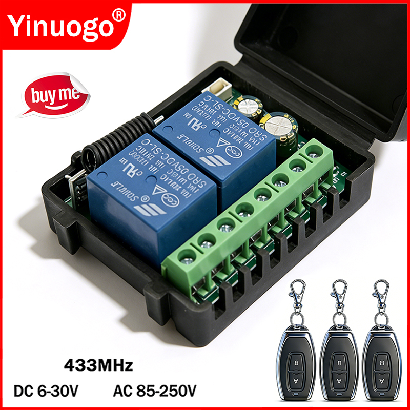 DC 9V 12V 24V AC 85-250V 2CH R - 433Mhz Receiver Module incelemesi ve fiyatı