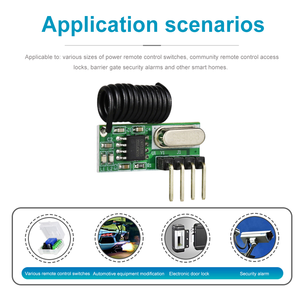 315MHz/433MHz RF Wireless Modu - 433Mhz Receiver Module incelemesi ve fiyatı