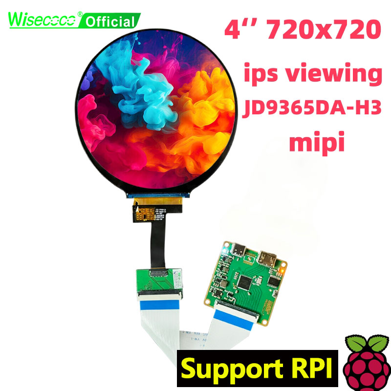 Wisecoco 4 Inch Round LCD Disp - Home Automation Raspberry Pi incelemesi ve fiyatı