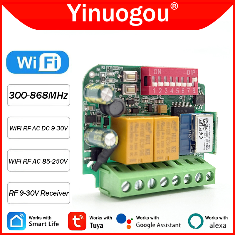 Universal Tuya WiFi Switch Gar - 433Mhz Receiver Module incelemesi ve fiyatı
