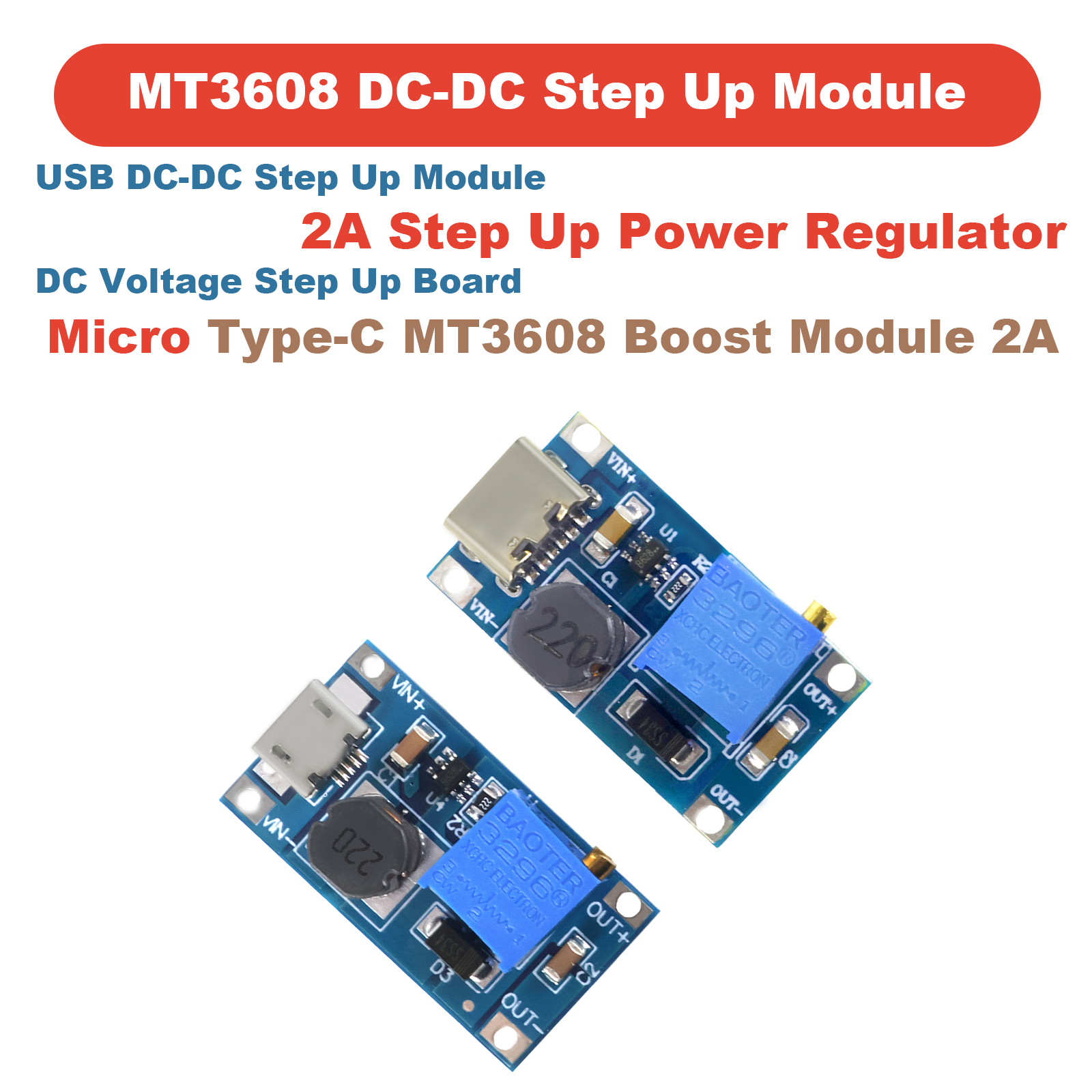 1-10pcs MT3608 DC-DC Step Up C - Home Automation Arduino incelemesi ve fiyatı