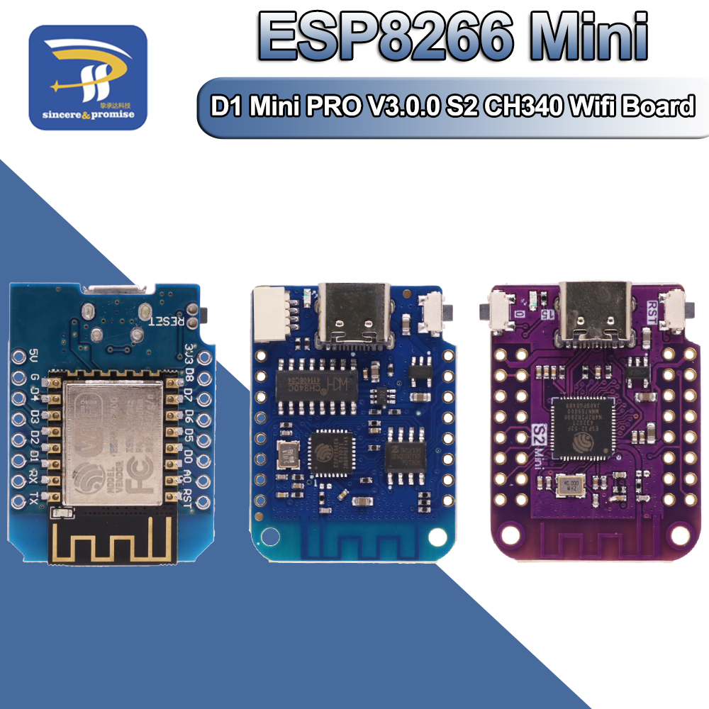 WeMos D1 Mini Pro V3.0 NodeMcu - Esp8266 Nodemcu Board incelemesi ve fiyatı