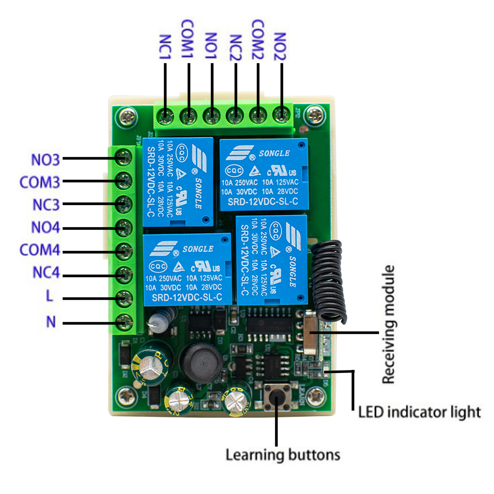 433Mhz Wireless Switch AC 85-2 - 433Mhz Receiver Module incelemesi ve fiyatı