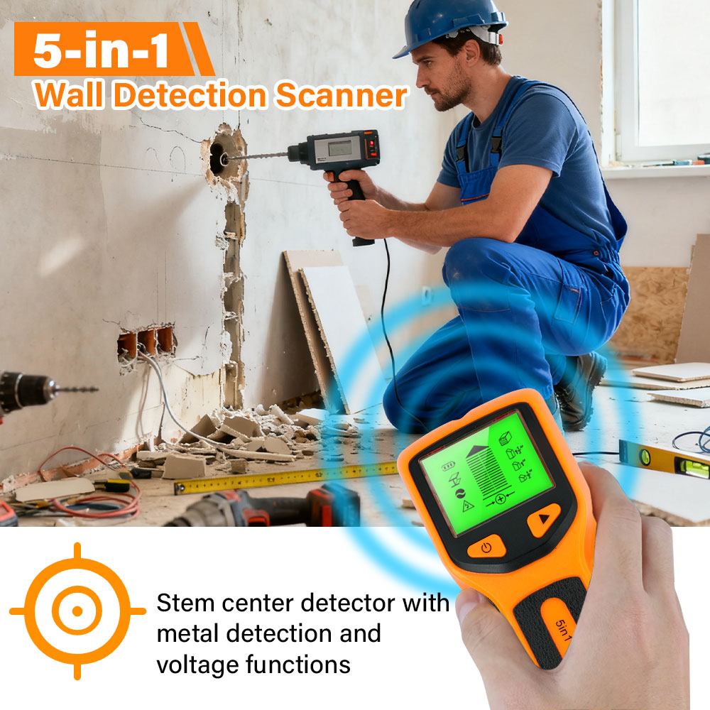Handheld 5 in 1 Digital Wall S - Water Leak Detector Wired incelemesi ve fiyatı