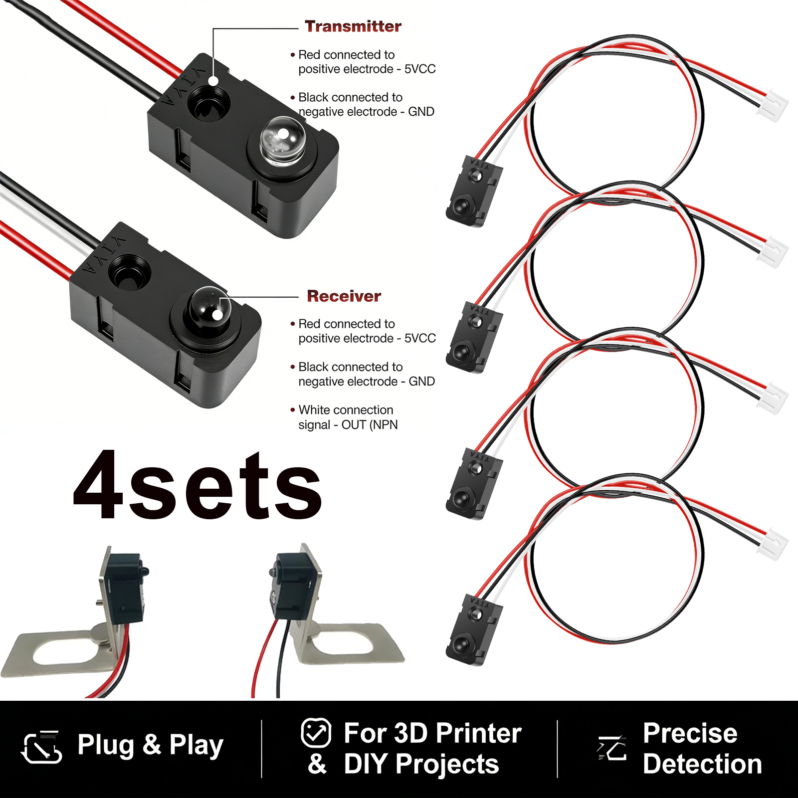 4 Pairs Infrared Break Beam Se - Diy Automation Projects incelemesi ve fiyatı