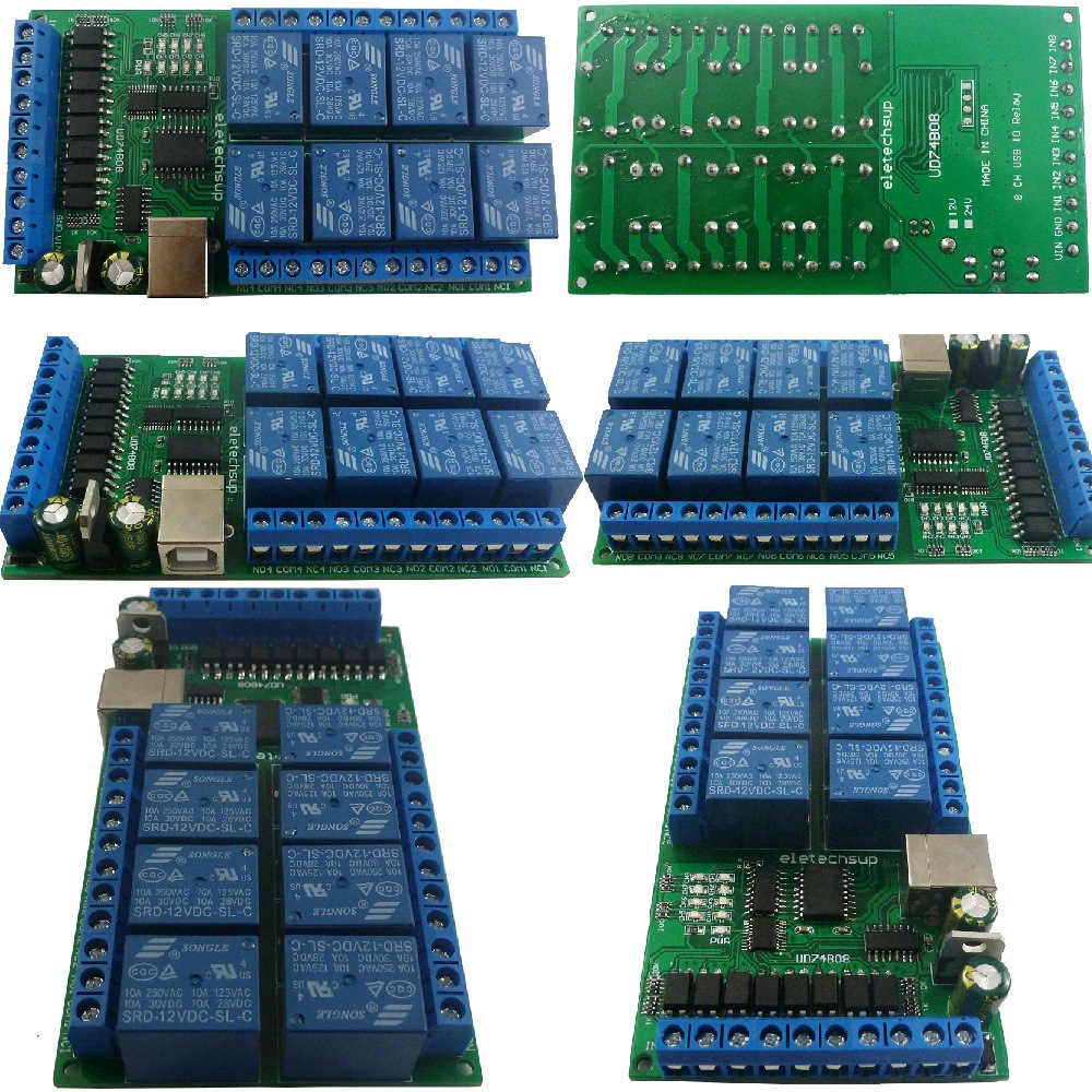 UD74B08 8 Channel USB Relay I/ - Shelly Relay Module incelemesi ve fiyatı