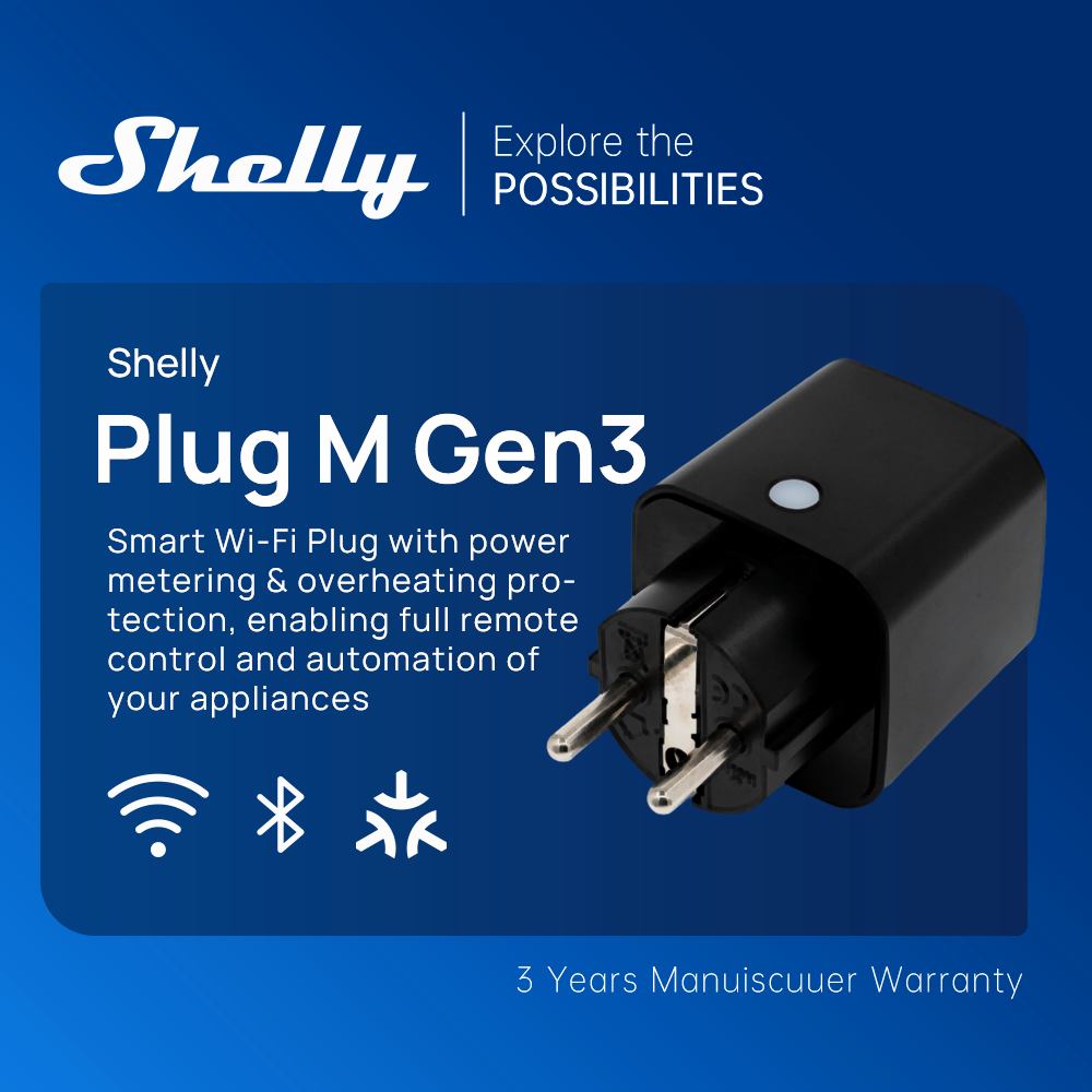 Shelly Plug M Gen3 WiFi Smart  - Shelly Relay Module incelemesi ve fiyatı