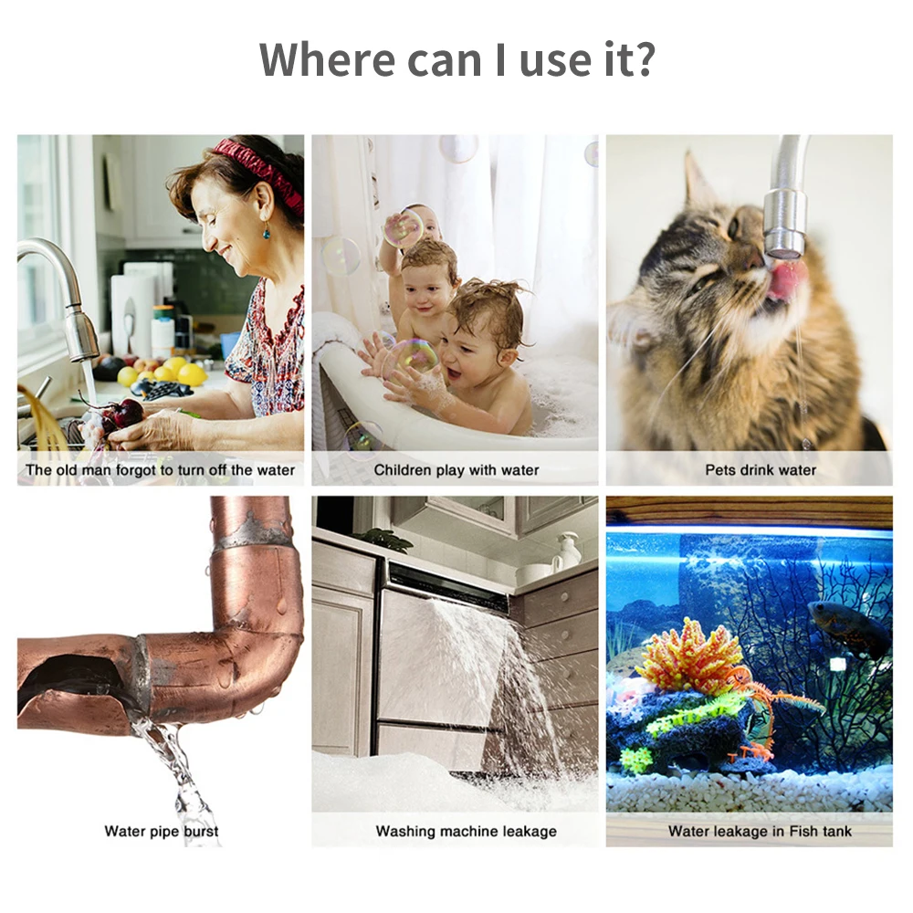 Tuya WiFi Zigbee Water Sensor  - Home Automation Technology incelemesi ve fiyatı
