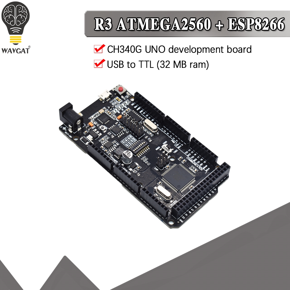 Mega2560 + WiFi R3 ATmega2560+ - Esp8266 Nodemcu Board incelemesi ve fiyatı