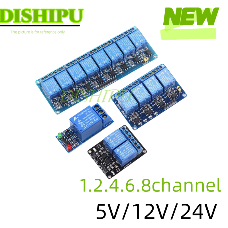 DC 5V 12V 24V 1 2 4 6 8 Channe - Relay 8 Channel Board incelemesi ve fiyatı