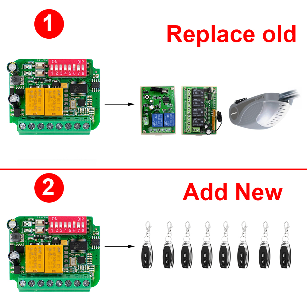 Garage Door Receiver Controlle - 433Mhz Receiver Module incelemesi ve fiyatı