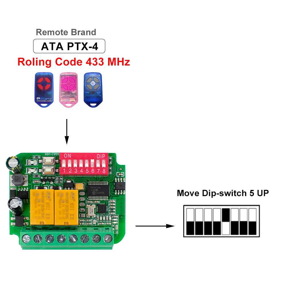 Garage Door Receiver Controlle - 433Mhz Receiver Module incelemesi ve fiyatı