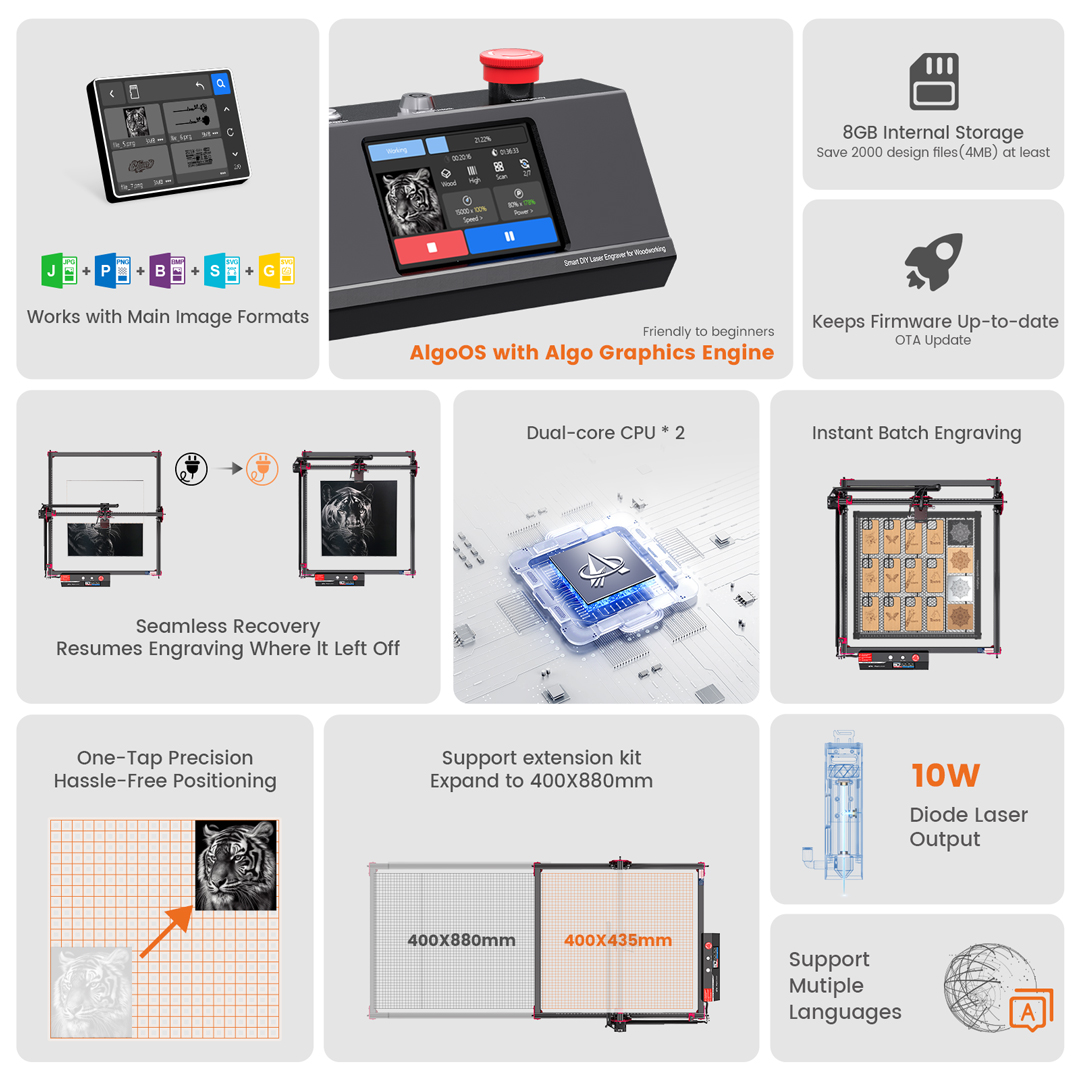 AlgoLaser DIY KIT MK2 10W Lase - Diy Automation incelemesi ve fiyatı