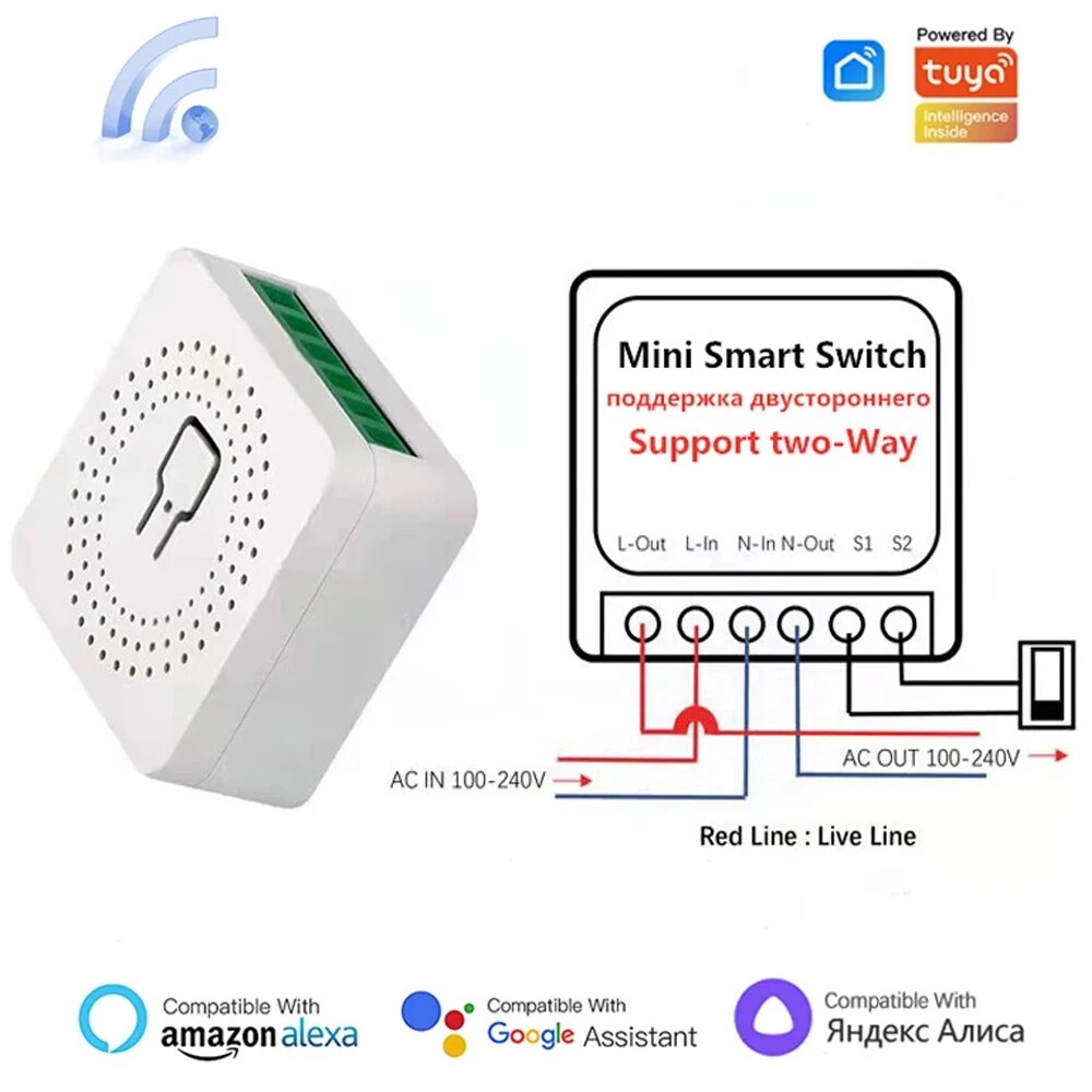 Tuya Mini 16A WiFi Switch Smar - Home Automation Technology incelemesi ve fiyatı
