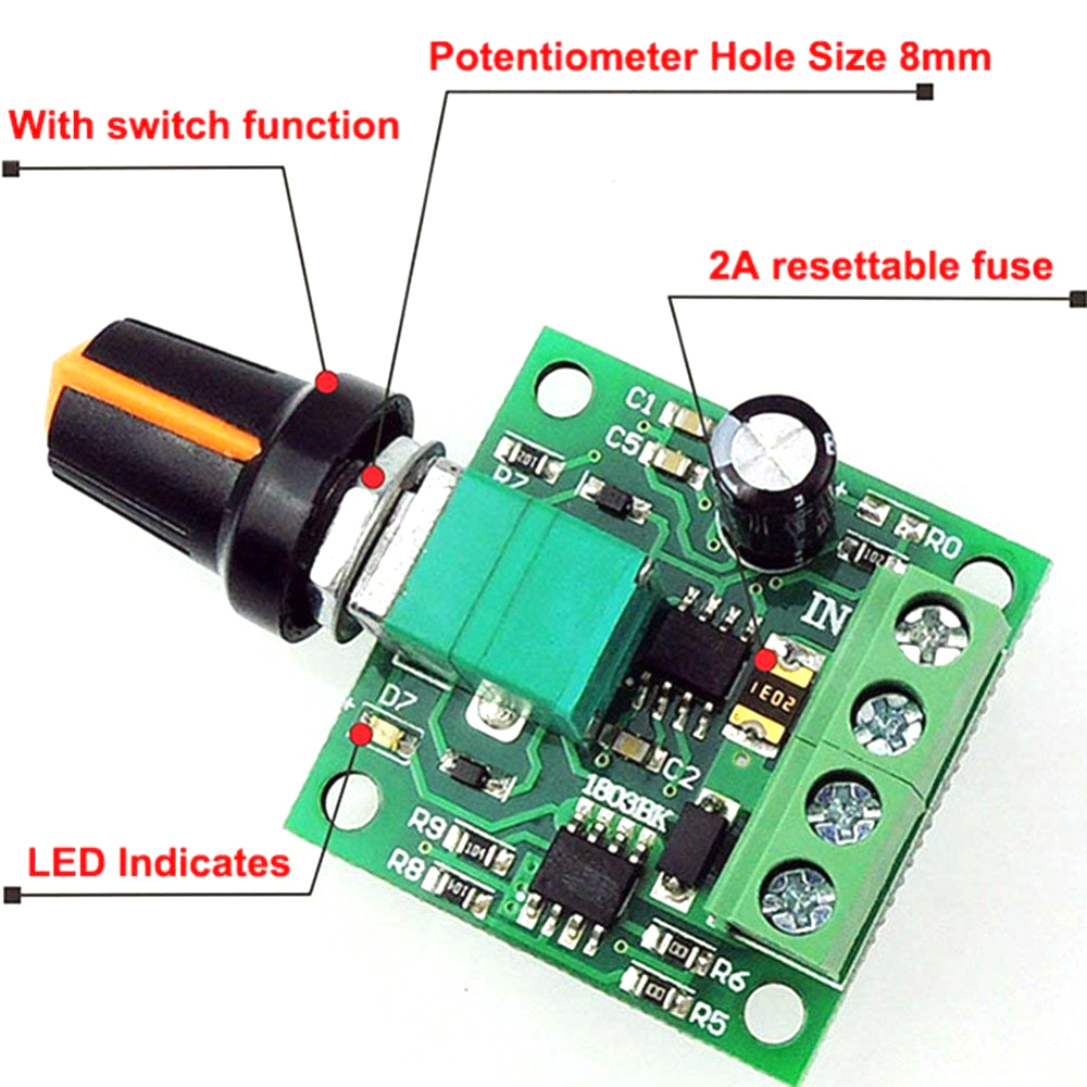 DC 1.8V 3V 5V 6V 12V 2A PWM Mo - Level Shifter 3.3V incelemesi ve fiyatı