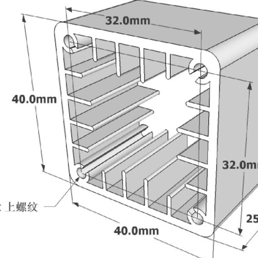 1pcs 40x40mm Aluminum square H - Home Automation System Diy incelemesi ve fiyatı