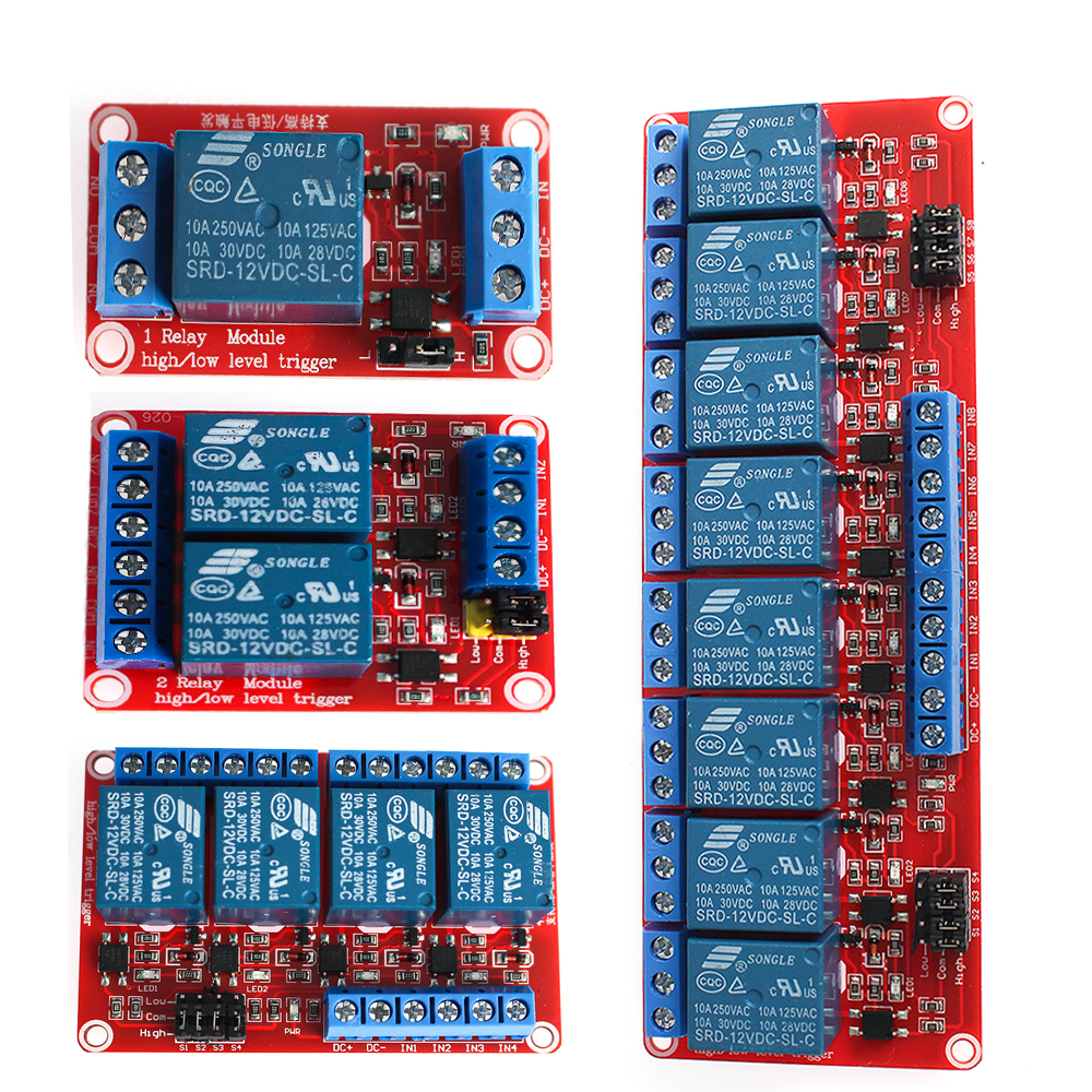 1PCS Relay Module 5V 12V 24V 1 - Relay 8 Channel Board incelemesi ve fiyatı
