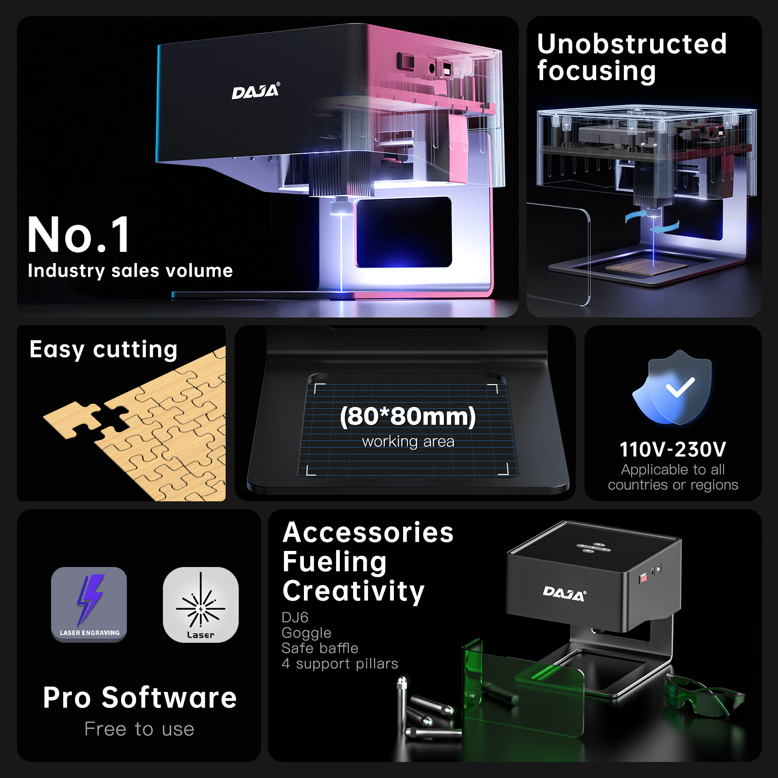 DAJA DJ6 Mini Portable Laser E - Diy Automation incelemesi ve fiyatı