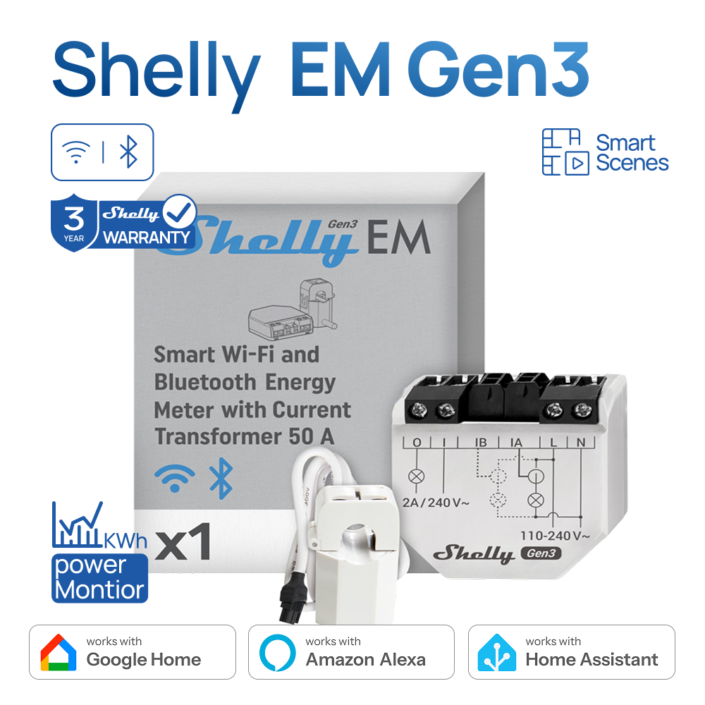Shelly EM Gen3 Smart Home WiFi - Shelly Relay Module incelemesi ve fiyatı