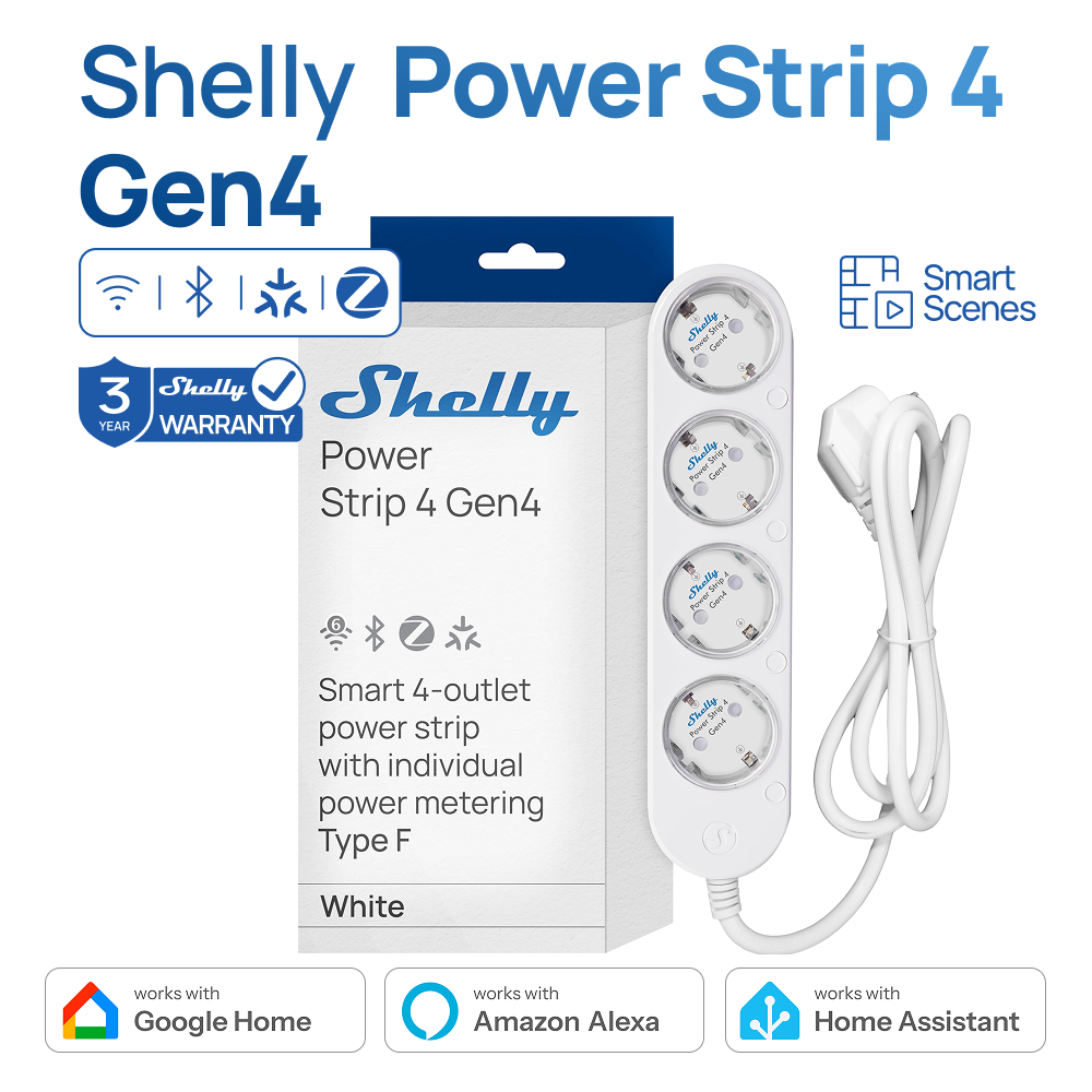 Shelly Power Strip 4 Gen4 Smar - Shelly Relay Module incelemesi ve fiyatı