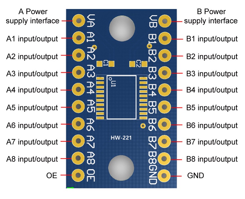 TXS0108E Module 8 Channel Bi-d - Level Shifter 3.3V incelemesi ve fiyatı