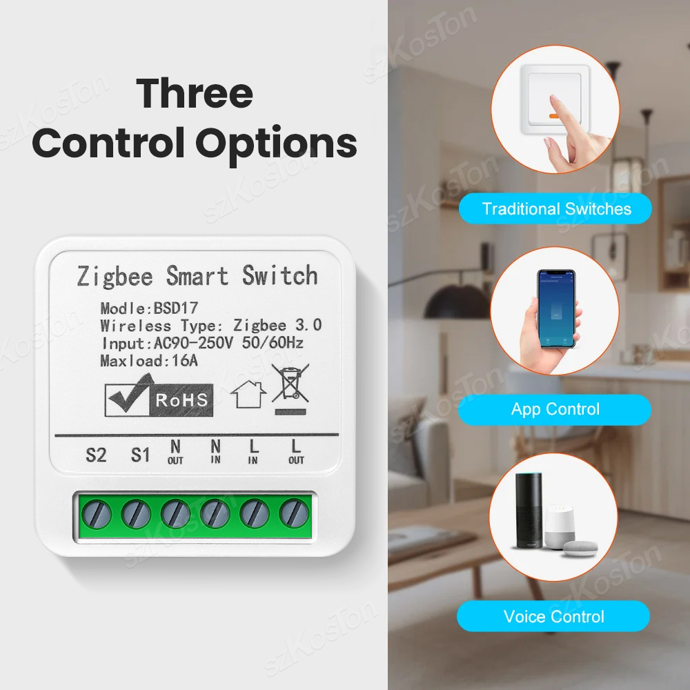 16A Tuya ZigBee Smart Switch M - Diy Home Automation Hub incelemesi ve fiyatı